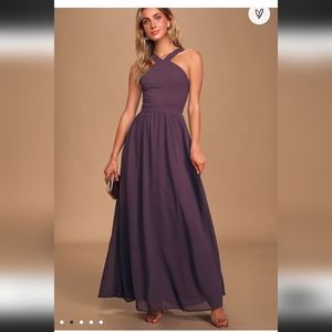 Lulu's Air of Romance maxi dusty purple dress
